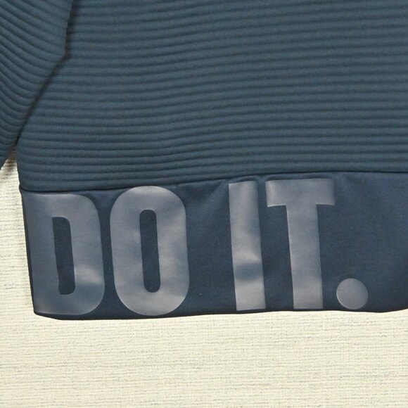 Nike Dri-Fit Just Do It Big Logo Activewear Athletic Navy Blue Sweatshirt Sz XL - Picture 8 of 16